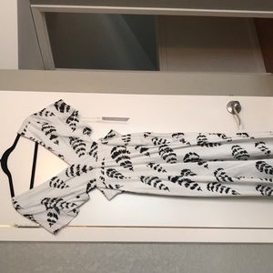 Anthropologie White Midi Dress w Cutouts